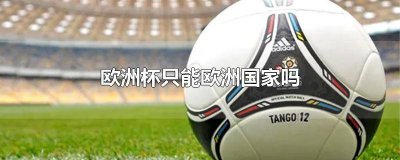 ​欧洲杯有什么国家 欧洲杯只是欧洲国家吗英文