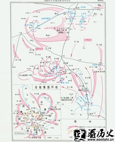 淮海战役第二阶段战略图