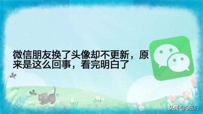 ​微信头像为什么不能换了（微信头像为什么换不了怎么办）