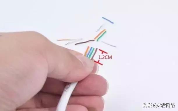 网线水晶头接法图解7类（网线水晶头制作及标准接法教程）(5)
