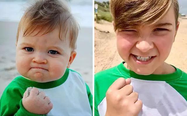 曾经“风靡”网络表情包的本人,现在和过去的样子“很疯狂”呢?