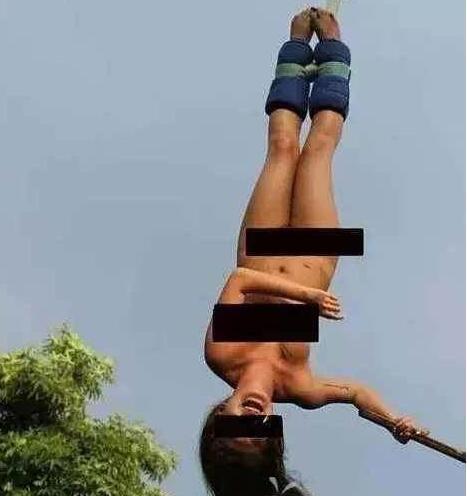 追求刺激穿连衣裙蹦极，结果让美女这辈子后悔了