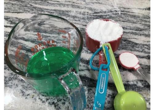制作吹泡泡水的步骤