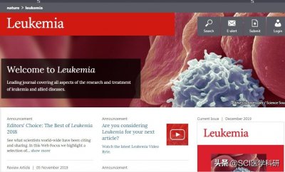 ​SCI期刊简介——Leukemia
